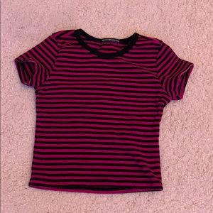 Cute black and print Brandy Melville top